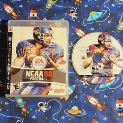 EA Sports NCAA 08 Football Sony Playstation 3 PS3 Game Disc Case Artwork Included
