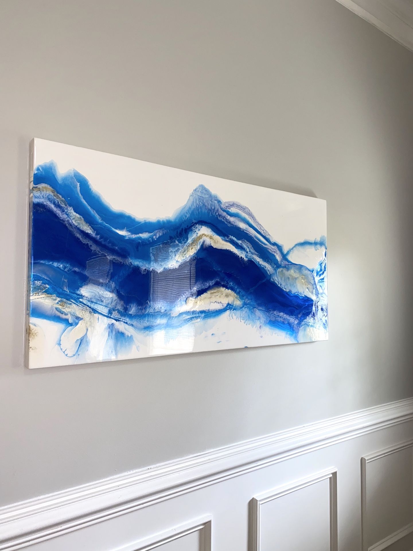 Modern Abstract Epoxy Resin contemporary Painting