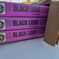 Fluorescent Black Light Tubes 24 Inches 20 Watt NEW IN BOX