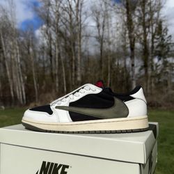 Travis Scott Jordan 1 Low Olive