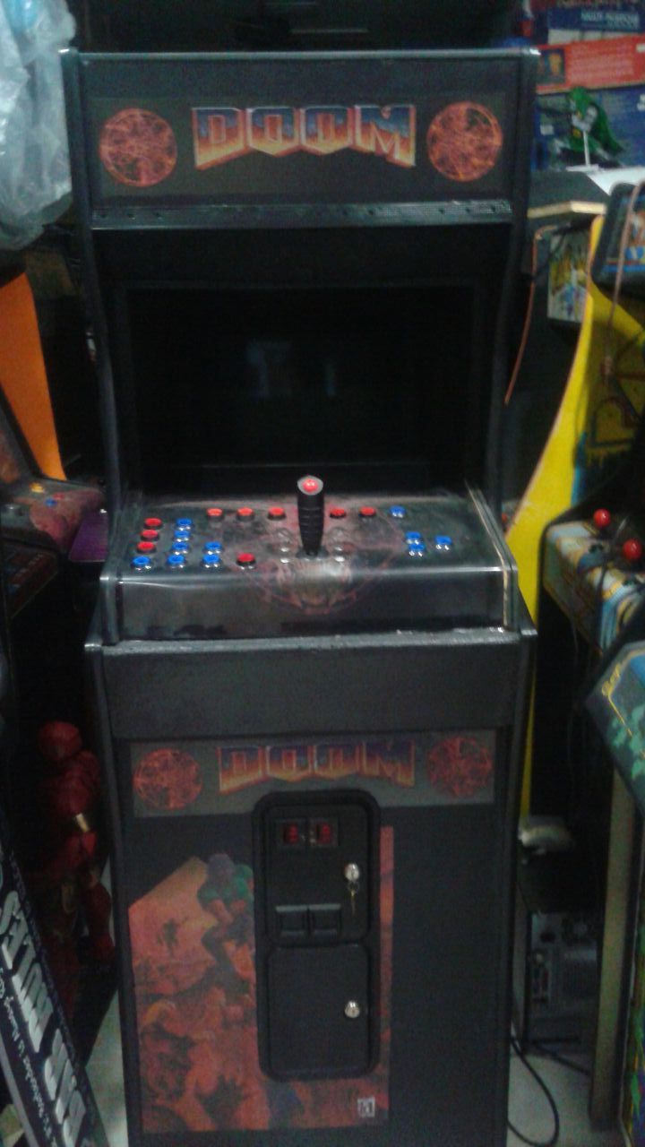 Doom stand up video arcade game machine