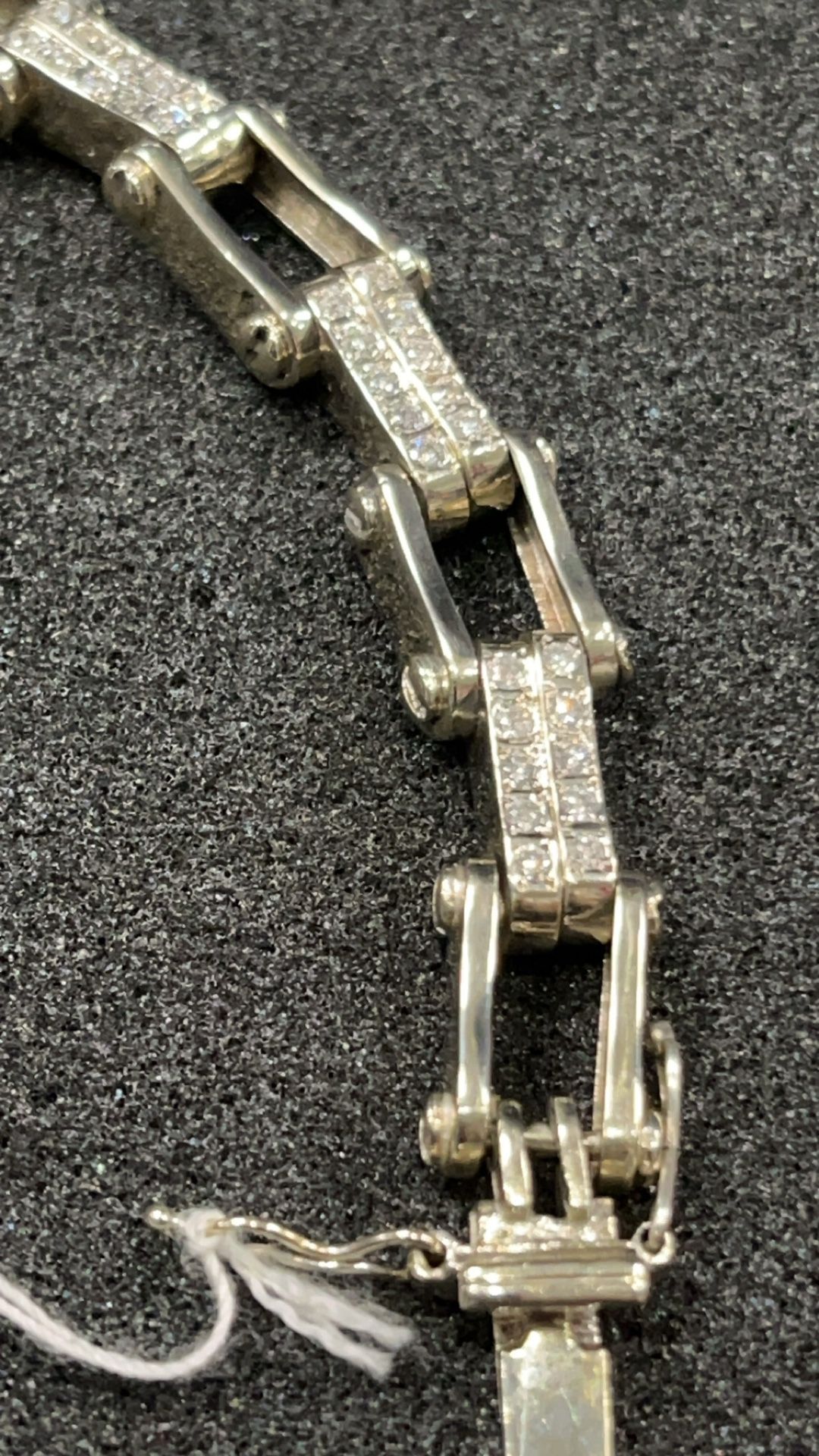 14k Gold bracelet 49.7 grams 9 3/4”with apx 1.6 ctw in natural Diamonds 837166-1