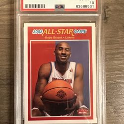 2008-09 Fleer Basketball Kobe Bryant 1988 Retro All-Star Game #127 PSA 10 