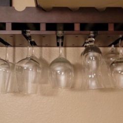 Wine and Glasses Hanging shelves 