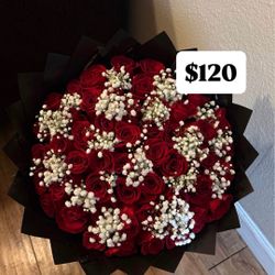 Luxurious 50 Red Rose Bouquet