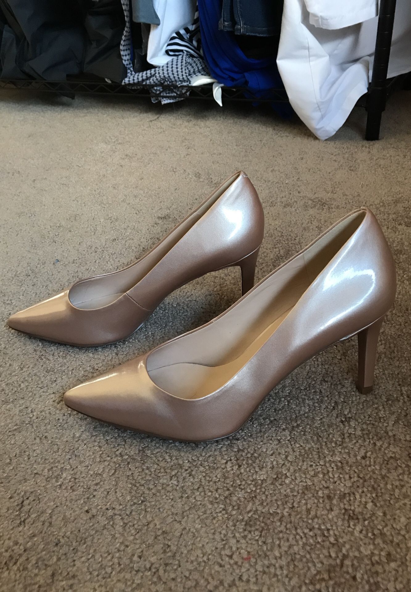 Nine West pale pink heels. Worn only Once!