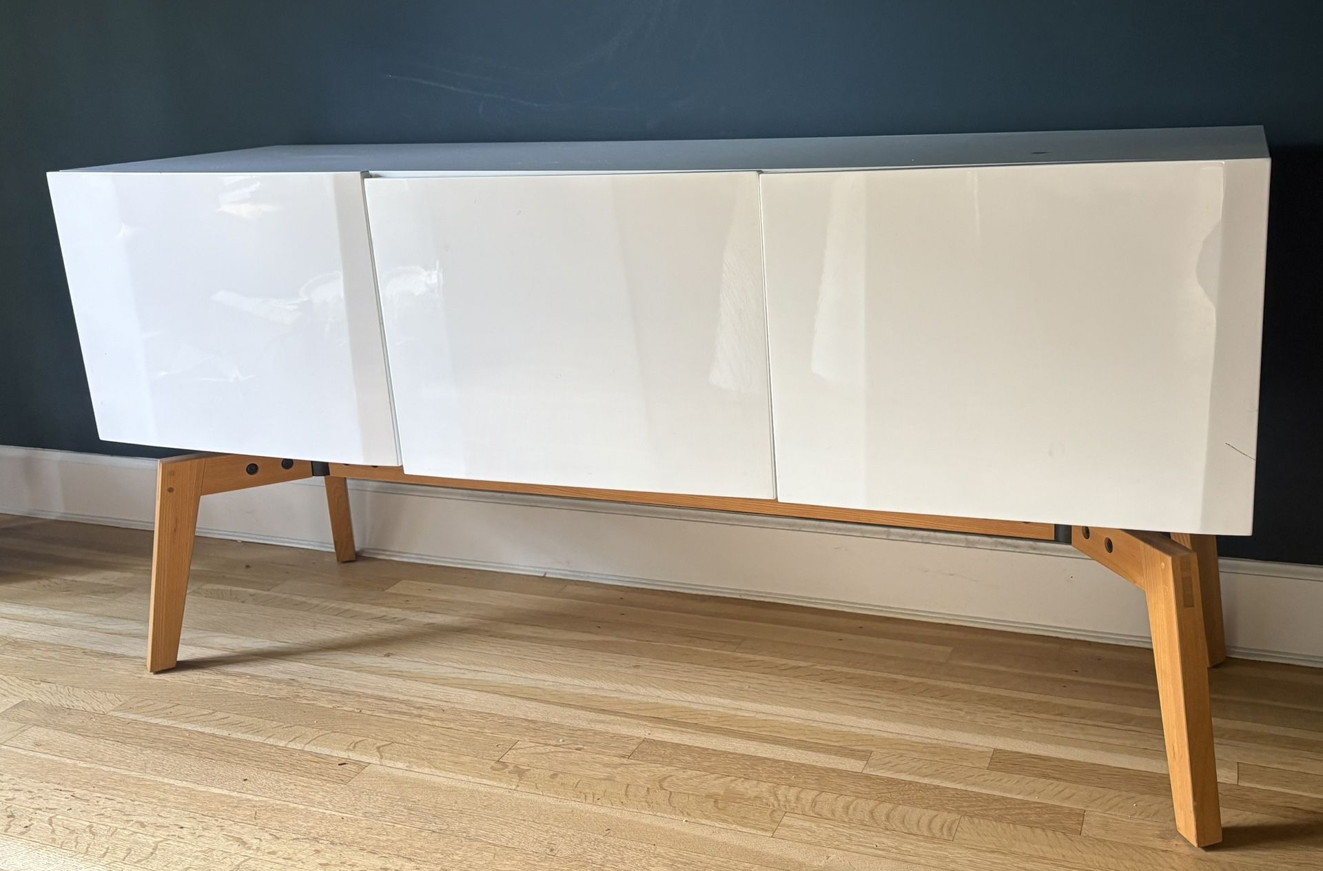 West Elm White Credenza