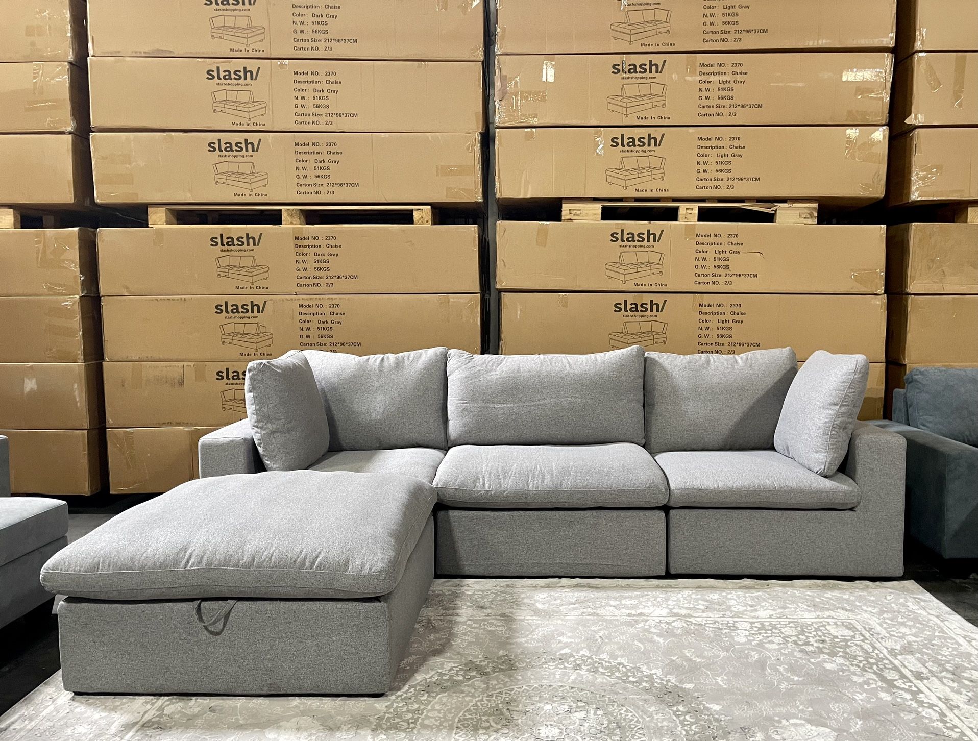 🏷 4pc Cloud Modular Sectional NEW IN BOX 📦 Washable Cover 💦Water Repellent💥WAREHOUSE SALE 🔥Delivery & Finance