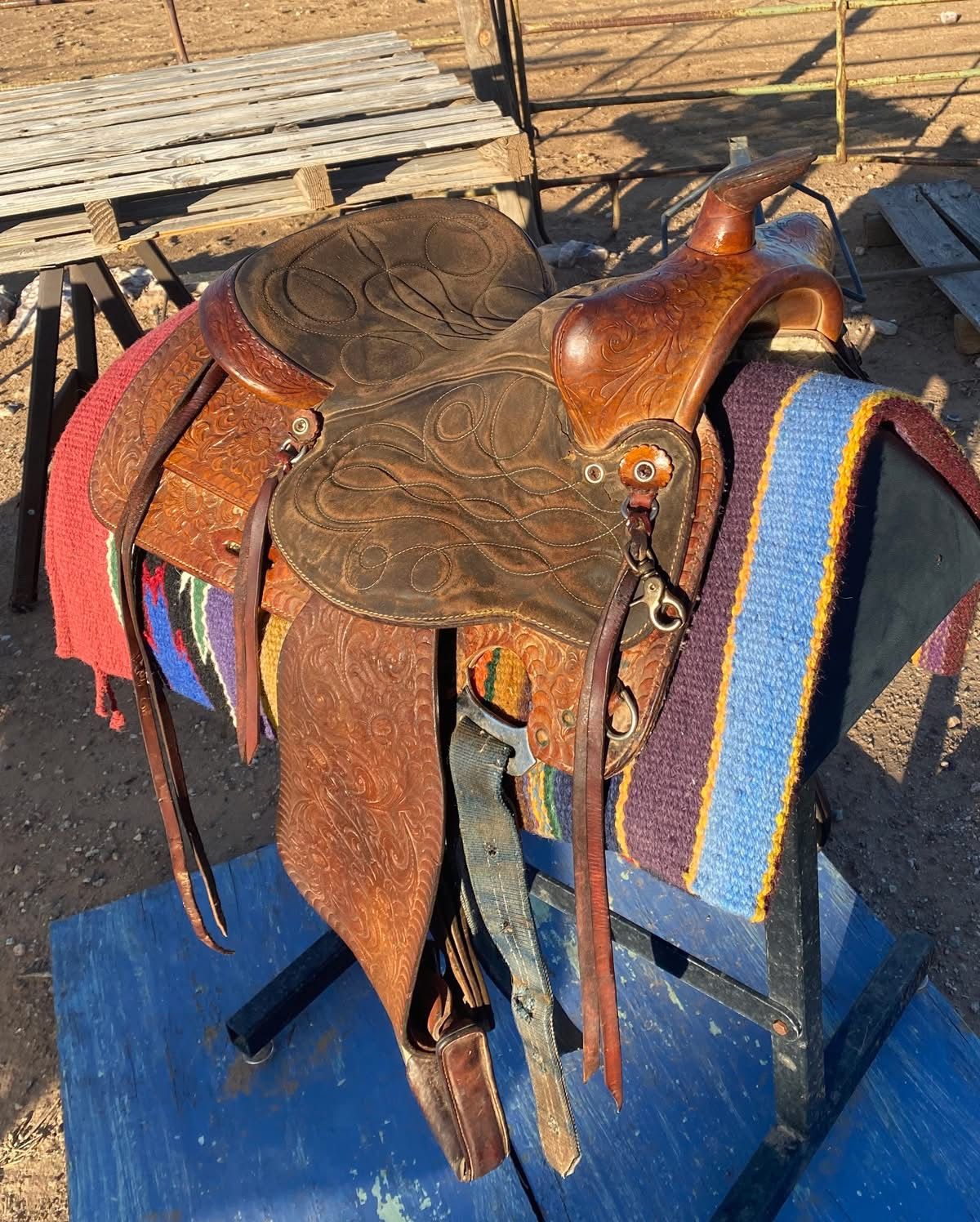 Hereford Tex Tan Horse Saddle - Pleasure / Trails / Training