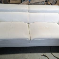 White Leather Couch