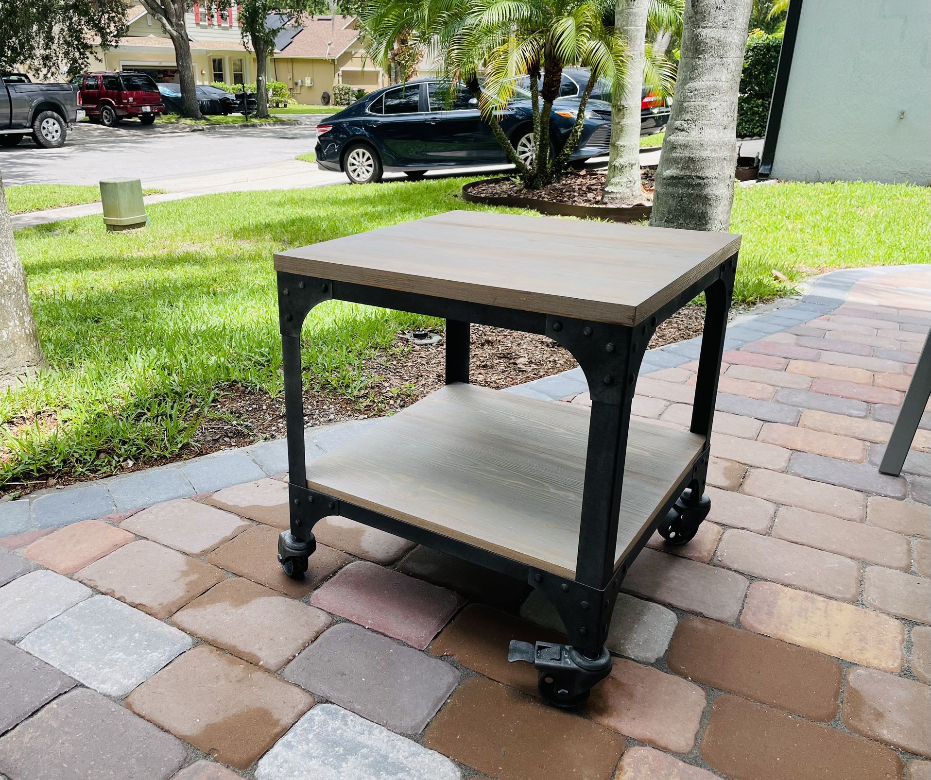 Side Table or End Table On Castors