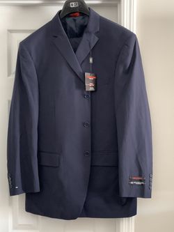 Brand New Stylish 2 Piece Mens Navy Blue Suit