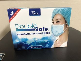 Disposable Face Mask 4 ply- 50pcs/box