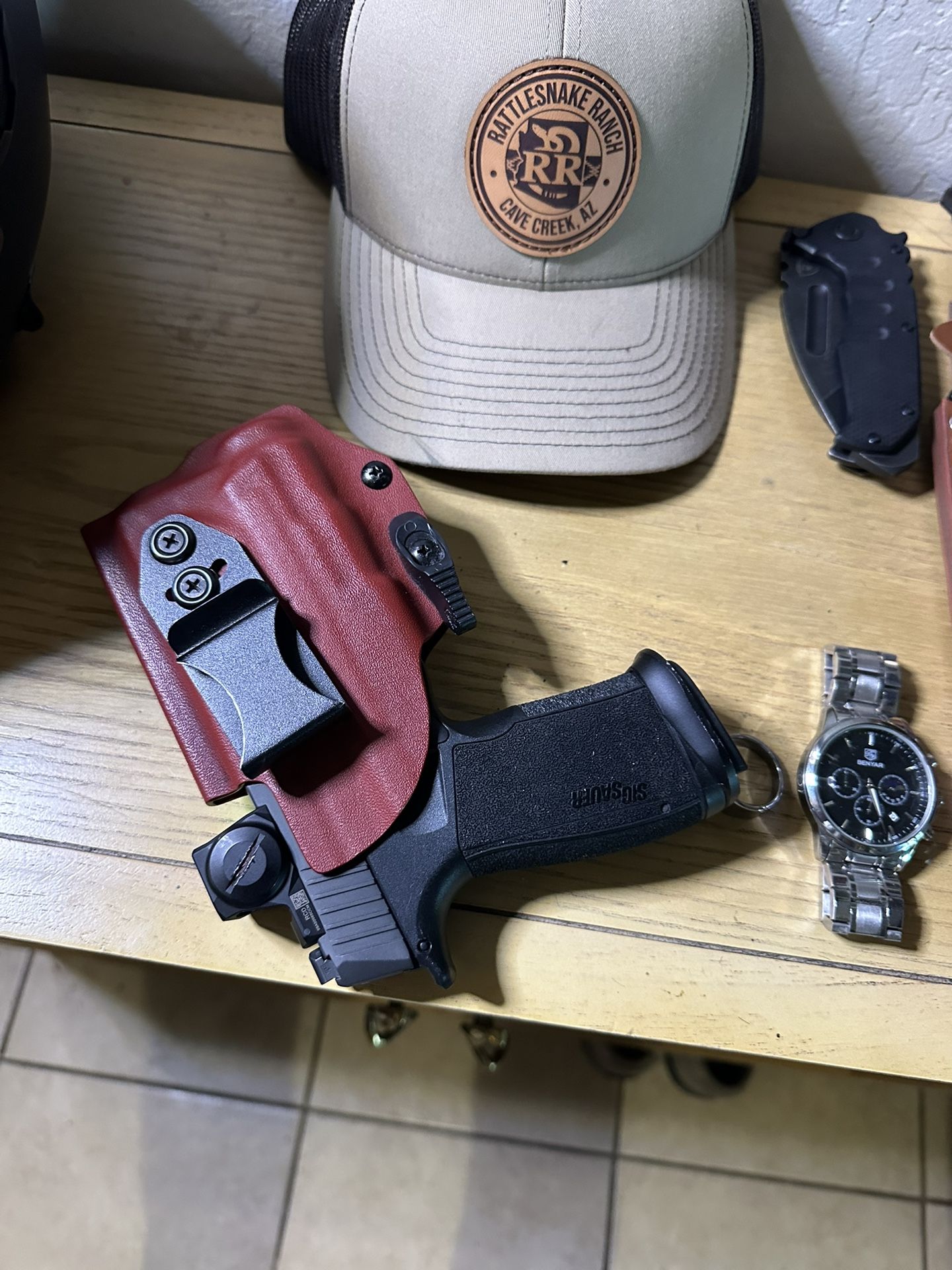 SiG - Gun Holster / Dark red /  