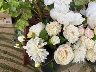 Artificial White Floral Arrangement