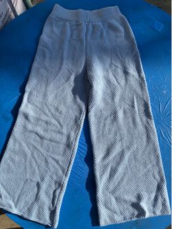 Baby blue high waisted pants