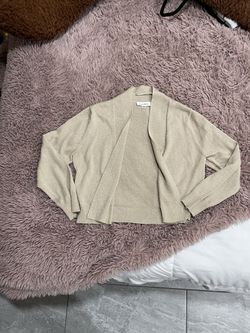 Calvin Klein Women’s Long Sleeve Cropped Open-Front Cardigan  Thumbnail