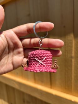 Crochet chopper keychain