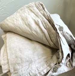 Linen Duvet Cover. Linen Fabric. Great Condition. Restoration Hardware