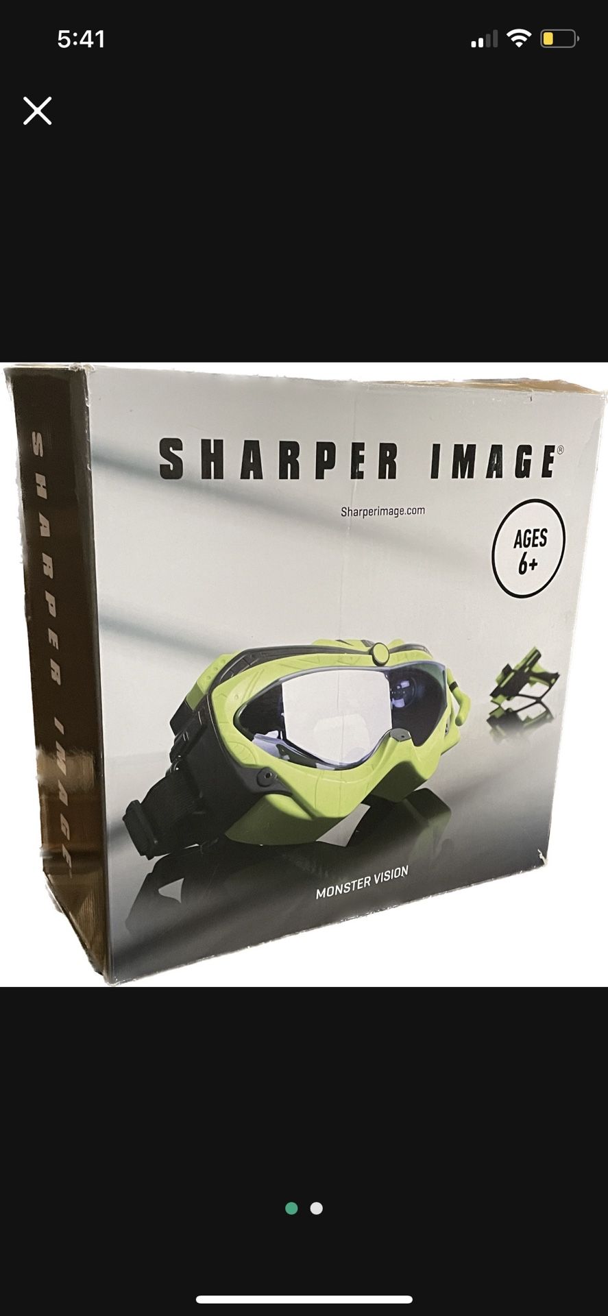 Sharper Image Monster Vision VR Game *Open Box* BATTERIES INCLUDED