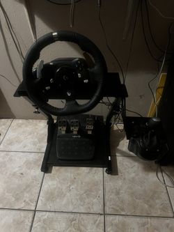Logitech Wheel, Pedals, shifter, And Stand