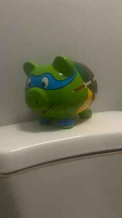 Teenage Mutant Ninja Turtles Leonardo Ceramic Piggy Bank (cork not included)