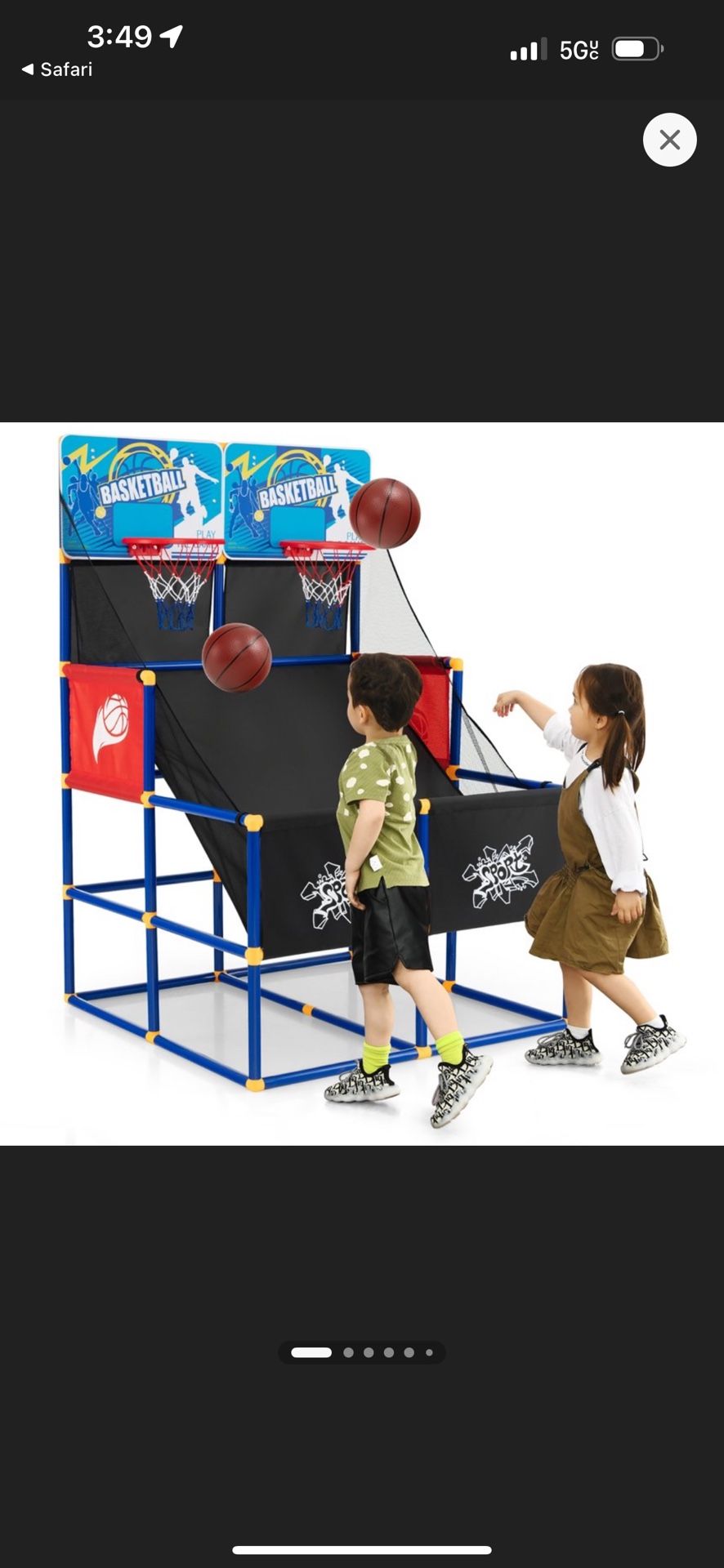 2 In 1 Basketball Arcade Hoops