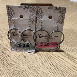 Alex and Ani Silver Hoop Earrings .925 Sterling Silver 