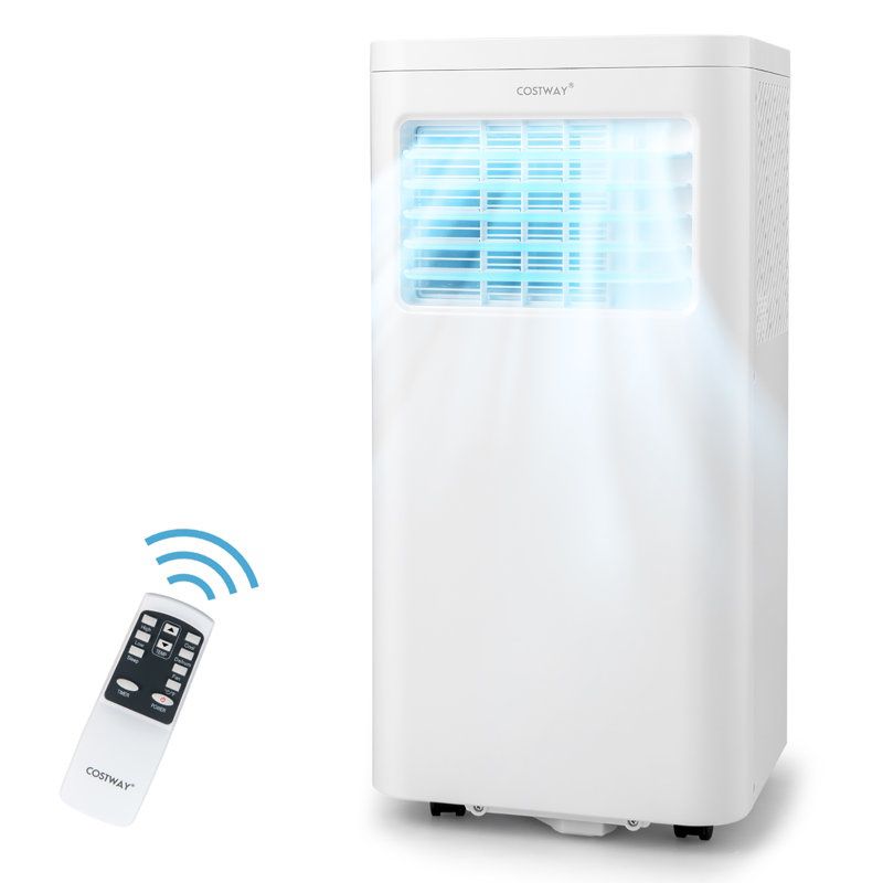 Costway 8000 BTU Portable Air Conditioner for 300 Square Feet with Remote Included (Part number: FP10270US-WH)