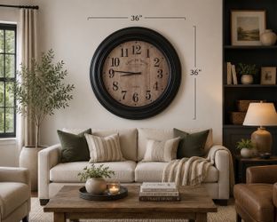 Large Decorative Wall Clock – 36” x 36”