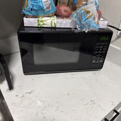 Small black microwave
