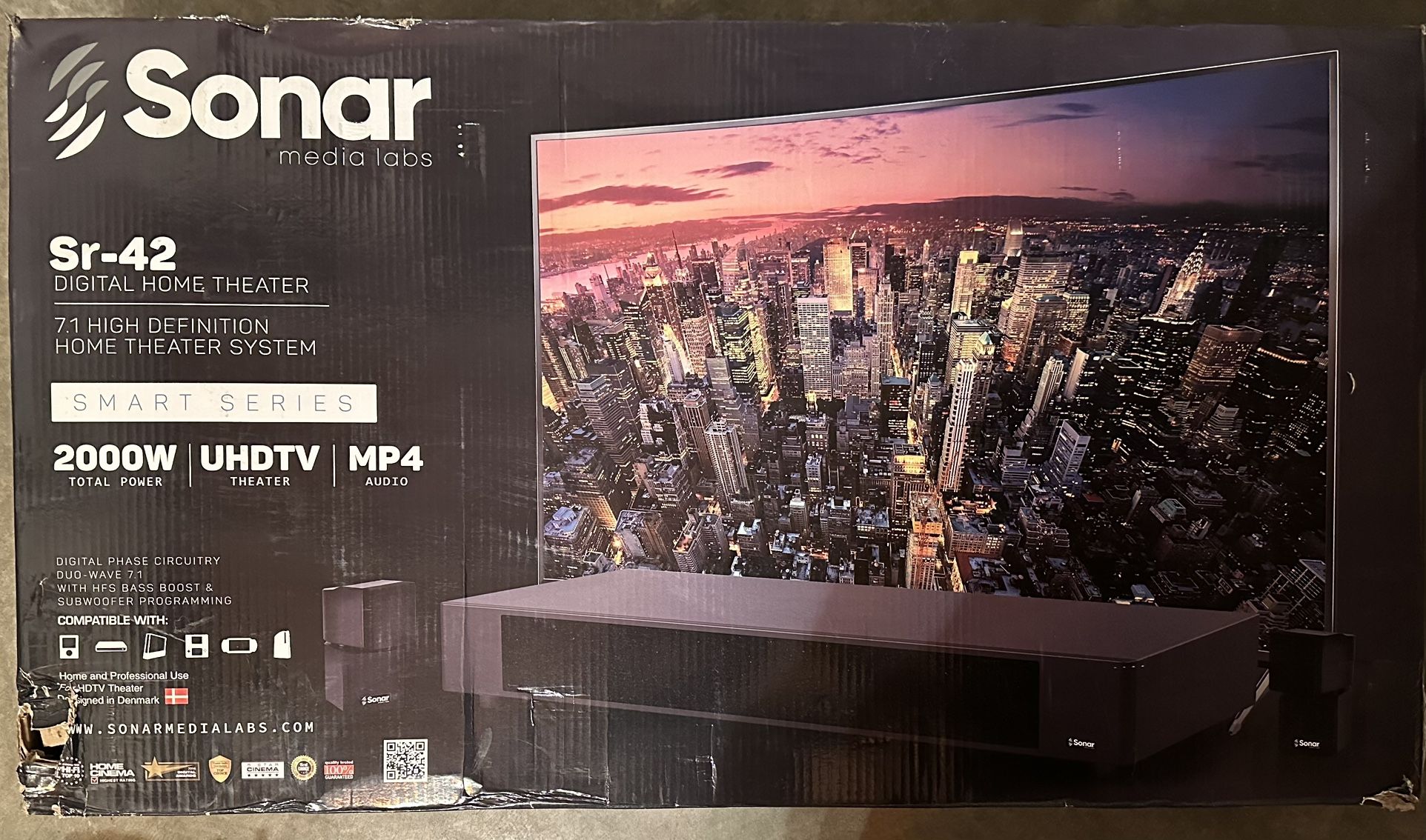 Sonar SR 42 Digital 7.1 Home Theater High Definition Smart Series