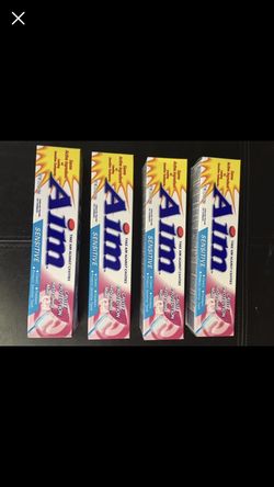 Aim sensitive big tube 5.5 oz $1 each.