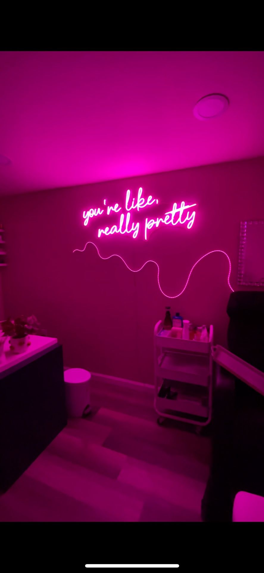 Pink LED Sign