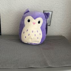 SQUISHMALLOWS Kelly Toy Purple Owl Plus Soft Toy Staffed Animal 9”. NEW. 