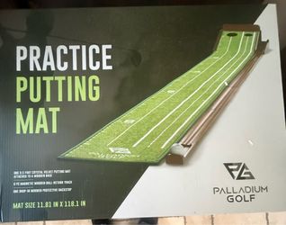 Brand New Palladium Golf Putting Mat (10 ft) – Indoor Practice w/ Ball Return
