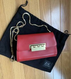 🔥ZAC POSEN 🔥leather chain bag