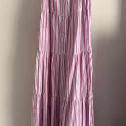 Women’s Universal Thread Long Flowy Pink Dress Size Small