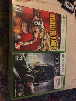 Xbox 360 games: Borderlands and Dishonored