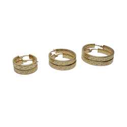 10k Yellow Gold Versac Earring