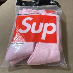 Pink SUPREME socks 