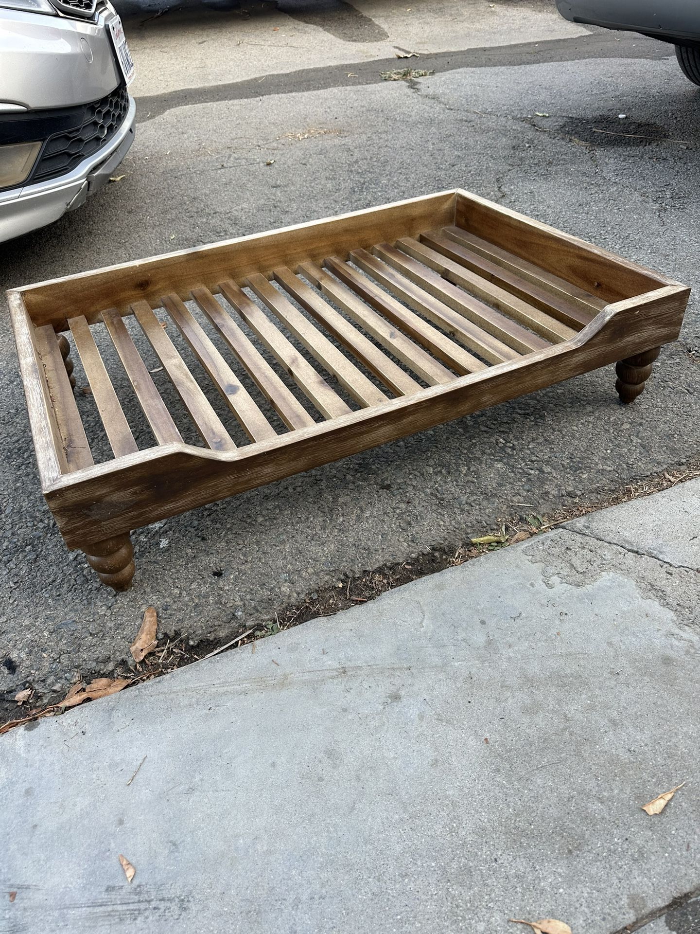 Wooden Elevated Pet Bed