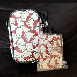 Hello kitty crossbody and card holder