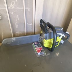 RYOBI 14 in. 37cc 2-Cycle Gas Chainsaw New extra hip, I ask for 140, the price is firm.