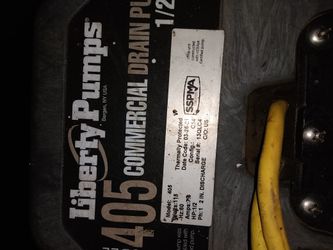 Commercial Drain Pump $300