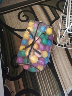 Playing toddler balls bag