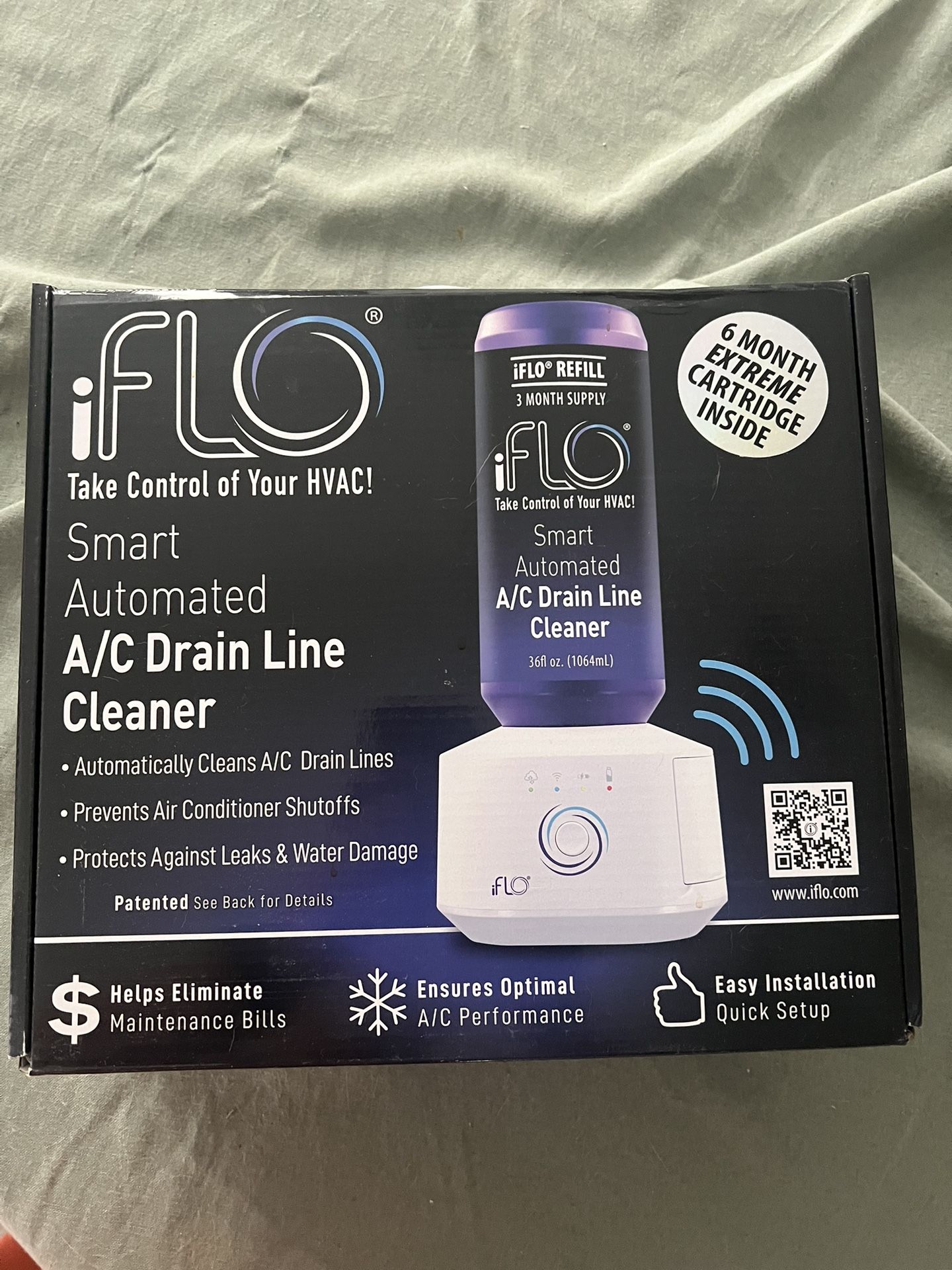 iFLO Smart Automated A/C Drain Line Cleaner (Brand New)