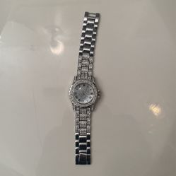 Iced out rhinestone watch