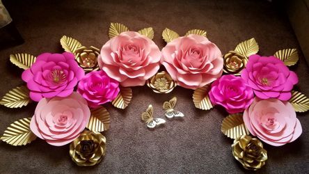 Paper flowers decoration