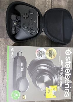 Xbox elite controller and steel series arctis nova pro
